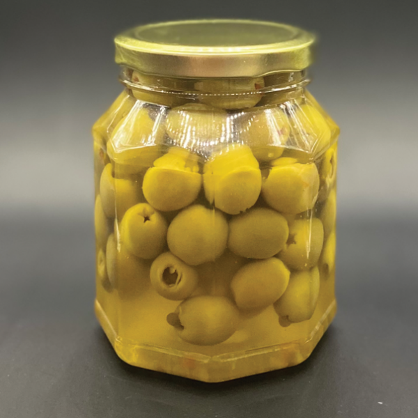 Frasco Octogonal 500 con tapa twist off 72 mm